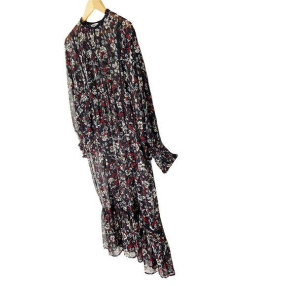 Zara Sheer Floral Boho Dress  Size M - Picture 4 of 7